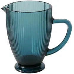 Boltze Krug Rigano aus Glas, 1000ml, Blau
