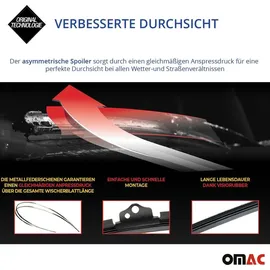 Omac Heckscheibenwischer Wischblatt kompatibel mit Cupra Leon 2020-2025