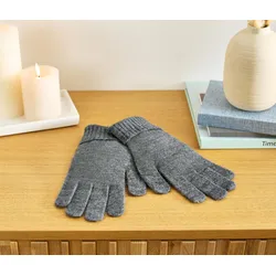Tchibo - Strickhandschuhe - grau