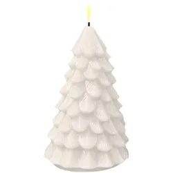 Weihnachtsbaum LED Kerze Weiß 16cm