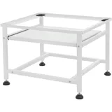ML-Design Waschmaschinen-Untergestell ausziehbarer Ablage Weiß 62,5x53,5x45 cm,