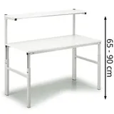 TRESTON Arbeitstisch Melamin 180 x 65-90 cm ESD