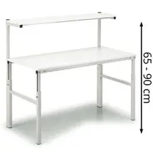 TRESTON Arbeitstisch Melamin 180 x 65-90 cm ESD