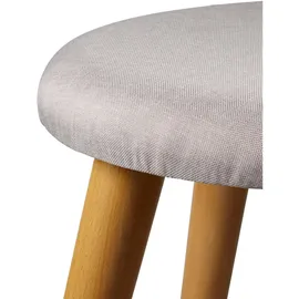 Echtwerk Sitzhocker Skandi Strukturstoff 40 x 42 x 40 cm Grau