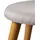 Echtwerk Sitzhocker Skandi Strukturstoff 40 x 42 x 40 cm Grau