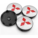 4 Stück Radnabenkappen für Mitsubishi Colt Z30 2004-2012,Felgendeckel Radnabendeckel Radnabenabdeckung Radnaben Kappen Nabenkappen Nabenmittenkappe Nabenabdeckung,B