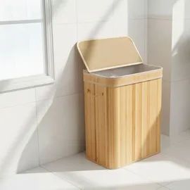 Relaxdays Wäschekorb mit Deckel, 100 l,