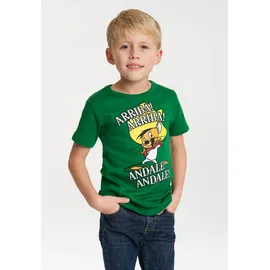 LOGOSHIRT T-Shirt LOGOSHIRT "Speedy Gonzales - Looney Tunes", Mädchen, Gr. 104/116, grün, 100% Baumwolle, bedruckt, normal, Rundhals, Shirts T-Shirt, mit tollem Frontprint