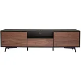 miliboo Mermoz TV-Lowboard 160 cm Schwarz Holz/Metall