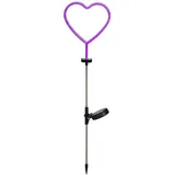 MARELIDA Solarleuchte Solar Gartenstecker H: 72cm 1 Stück pink/rosa
