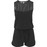 URBAN CLASSICS Ladies Tech Mesh Hot Jumpsuit - Schwarz