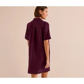 Cecil Blusenkleid Knielang Unifarben Rot 46