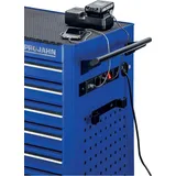 PROJAHN Werkstattwagen UNIVERSE mit E-Power Elektroverteiler mit 7 Schubfächern Blau