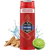 Old Spice Captain 3-in-1 Duschgel & Shampoo für Männer (400 ml), Körper-Haar-Gesichtsreinigung Männer, lang anhaltend Frisch, Zitrone, Sandelholz und Seeluft