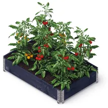 averto NOOR upyardTM Hochbeet 120 x 80 x 15 cm Schwarz