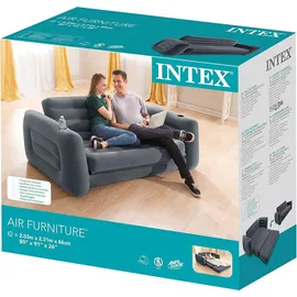 Intex Schlafcouch Futon 2-Sitzer Grau