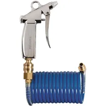 tecwerk Spiralschlauch-Pistolen-Set ID 6mm AD 8mm L.5m blau Kuppl.DN 7,2