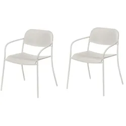 Blomus - Yua Outdoor Armlehnstuhl, silk gray (2er-Set)