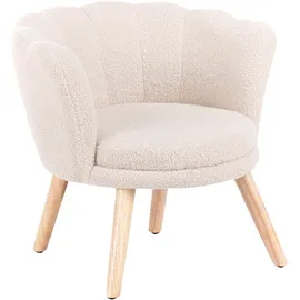 Beliani Kindersessel HALBY 0 x 0 cm Holz Hellbeige