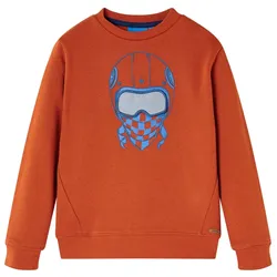 Kinder-Sweatshirt Rostbraun 128