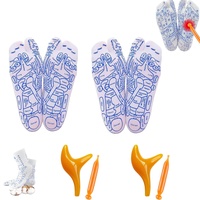 KyneLit Reflexzonen-Socken mit Massagewerkzeug, Reflexzonen-Fußmassagegerät für Damen und Herren, lindert müde nach langem Stehen, Fitnesstraining (Herren, A-2 Paar)