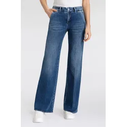 Schlagjeans »Lovely Flared Recycled Light Denim«, Gr. 30 - N-Gr, dolphin, , 47292011-30 N-Gr