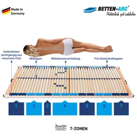 Betten-ABC Superflex Elektro 7-Zonen-Lattenrost mit Kopf- und Fußteilverstellung 90 x 190 cm