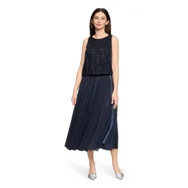 Vera Mont Damen im Glitzer-Look Blau L