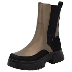 Chelseaboots RIEKER EVOLUTION, Damen, Gr. 39, rosa (bronzefarben, schwarz), Lederimitat, metallic, modisch, Schuhe, Schlupfboots, Stiefelette mit praktischem Innenreißverschluss