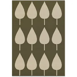 HANSE HOME "Lovely Leaves, grün creme), B:160cm H:8mm L:235cm, Polypropylen, Teppiche, Kinderteppich, Spielteppich, fest, Kinderzimmer, Kurzflor, Spielunterlage