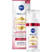 NIVEA Cellular Luminous 630 Anti-Pigmentflecken Altersflecken Serum gegen Pigmentflecken, Gesichtspflege mit Kollagen Booster und Hyaluronsäure für reife Haut, LUMINOUS630® 2-in-1 Anti-Age & 30 ml