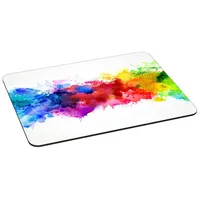 PEDEA Gaming und Office Mauspad - 350 x 280 mm - mit vernähten Rändern und rutschfester Unterseite, Color Blob