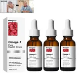 NATRAVOR Vegane Omega-3 Natürliche Vasclear Tropfen, Natravor Tropfen, Omega-3 Herzgesundheitsunterstützung, für Jedermann (3 Stück)
