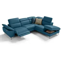 moebeloutlet.de Ecksofa Zürich Ledersofa, mit Relaxfunktion grün