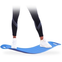 Relaxdays Twist Board, handliches Balance Board für Ganzkörpertraining, belastbares XL Workout Board bis 150 kg, blau