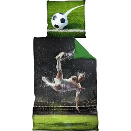 Vertriebsarena Rückzieher Fußball Bunt 135 x 200 cm + 80 x 80 cm