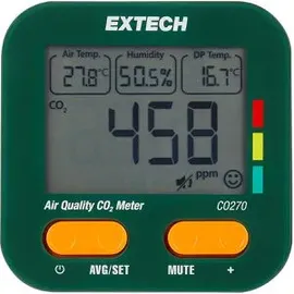 EXTECH Luftqualität (VOC)-Messgerät Temperatur, Luftfeuchtigkeit, CO2, Kondensationspunkt