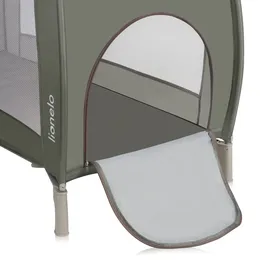 lionelo Sven Plus 4 in 1 Baby Bett Baby ab Geburt bis 15 kg Wickelauflage luftige Seitenwände mit Seiteneingang Tragetasche zusammenklappbar