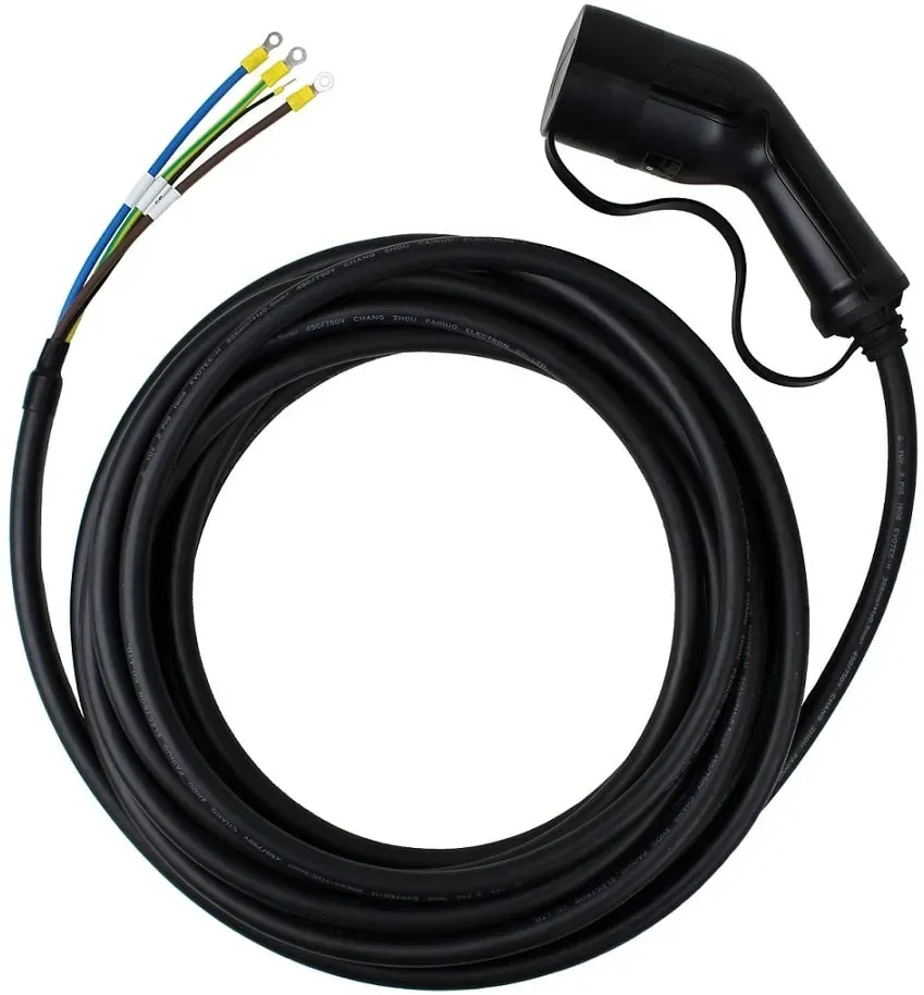 Loady Ladekabel Typ 2 offenes Ende - 3.7 kW - 1-Phase 16A - Auslauf-OUT298