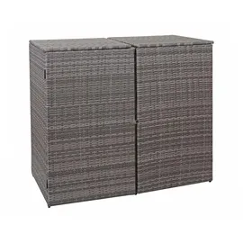 Mendler Mülltonnenbox HWC-E25 130 x 110 cm grau