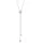 Elli Y-Kette Kreis Geo mit Kristallen 925 Sterling Silber / Glas