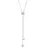 Elli Y-Kette Kreis Geo mit Kristallen 925 Sterling Silber / Glas