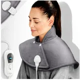 sinnlein Heizkissen elektrisch Nacken und Rücken | Heizcape mit 3 Temperaturstufen & Abschaltautomatik | Wärmekissen mit Abschaltautomatik und 100W