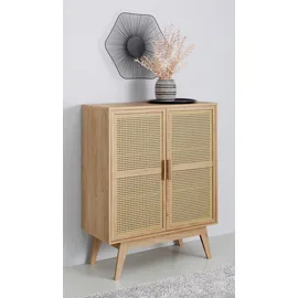 OTTO home Bridget Highboard 87 x 110 x 39 cm Beige / Braun