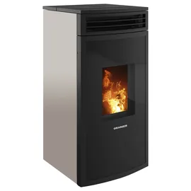 Oranier Neta Stahl Taupe/Abdeckplatte Grau