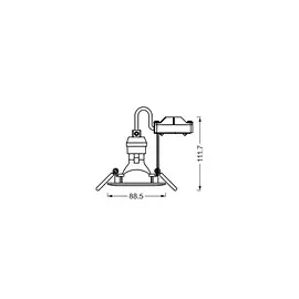 osram homelighting Deckeneinbauleuchte 4,3 W weiß