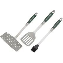 Big Green Egg Grillbesteck Set Premium 3 tlg. Edelstahl Grün