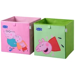 Lifeney Aufbewahrungsbox Peppa Pig 33x33x33cm 2er Set
