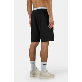 Pegador Shorts "Libco Structured Knit Shorts", Herren, Gr. XL, N-Gr, washed schwarz warm weiß, Web, Obermaterial: 70% Polyester, 30% Baumwolle, unifarben, regular fit ca. Mitte Oberschenkel, Hosen Shorts, Materialmix, regular fit