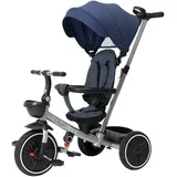 Chicco 4in1 Dreirad Mitwachsend aus Metal, 5 Punkt Gurt, abnehmbares Verdeck